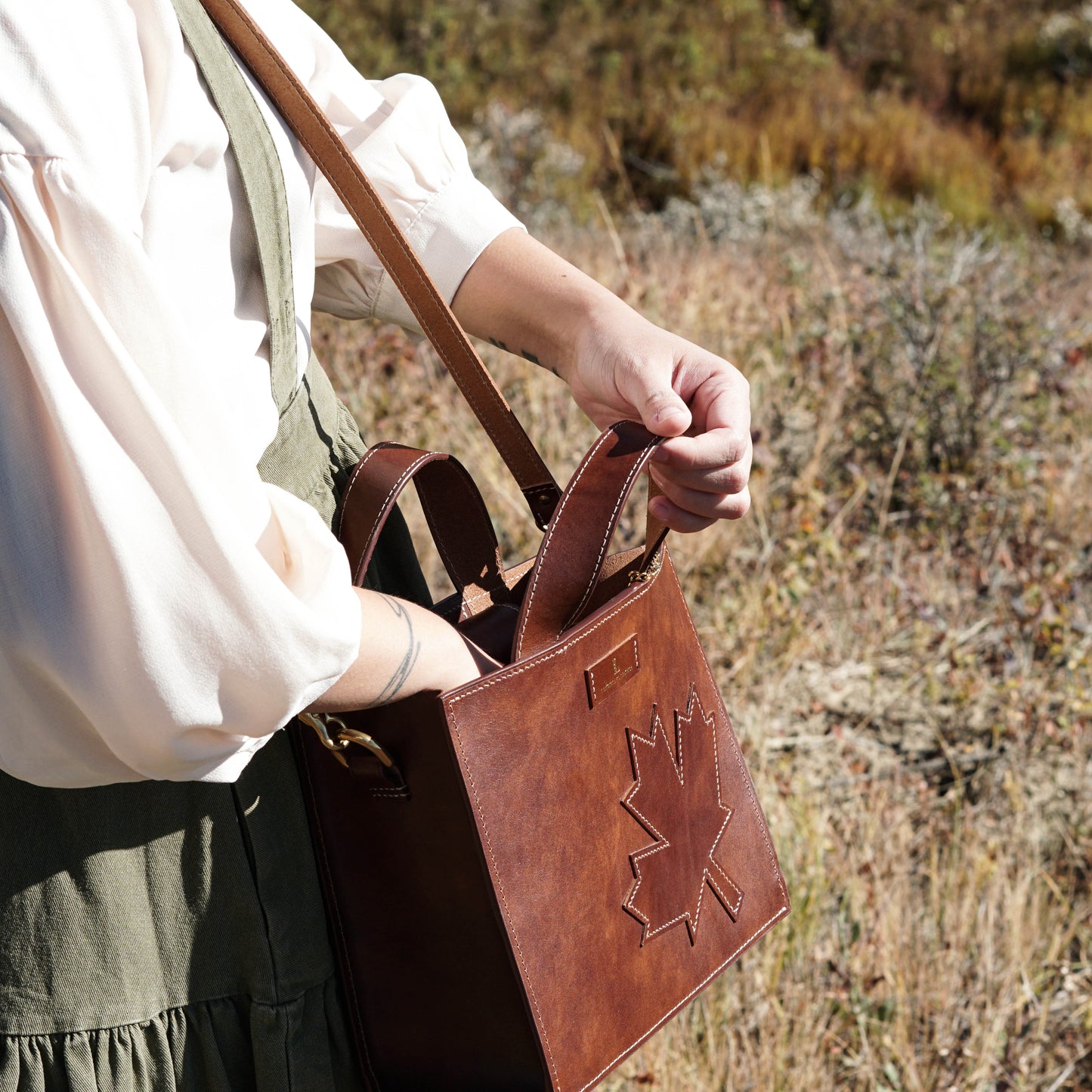 MAPLE Crossbody Leather Handbag