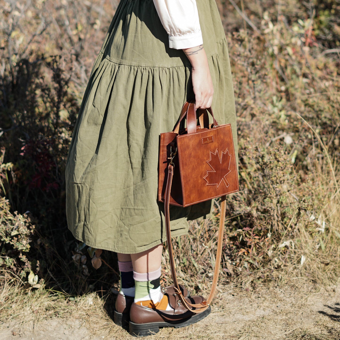 MAPLE Crossbody Leather Handbag