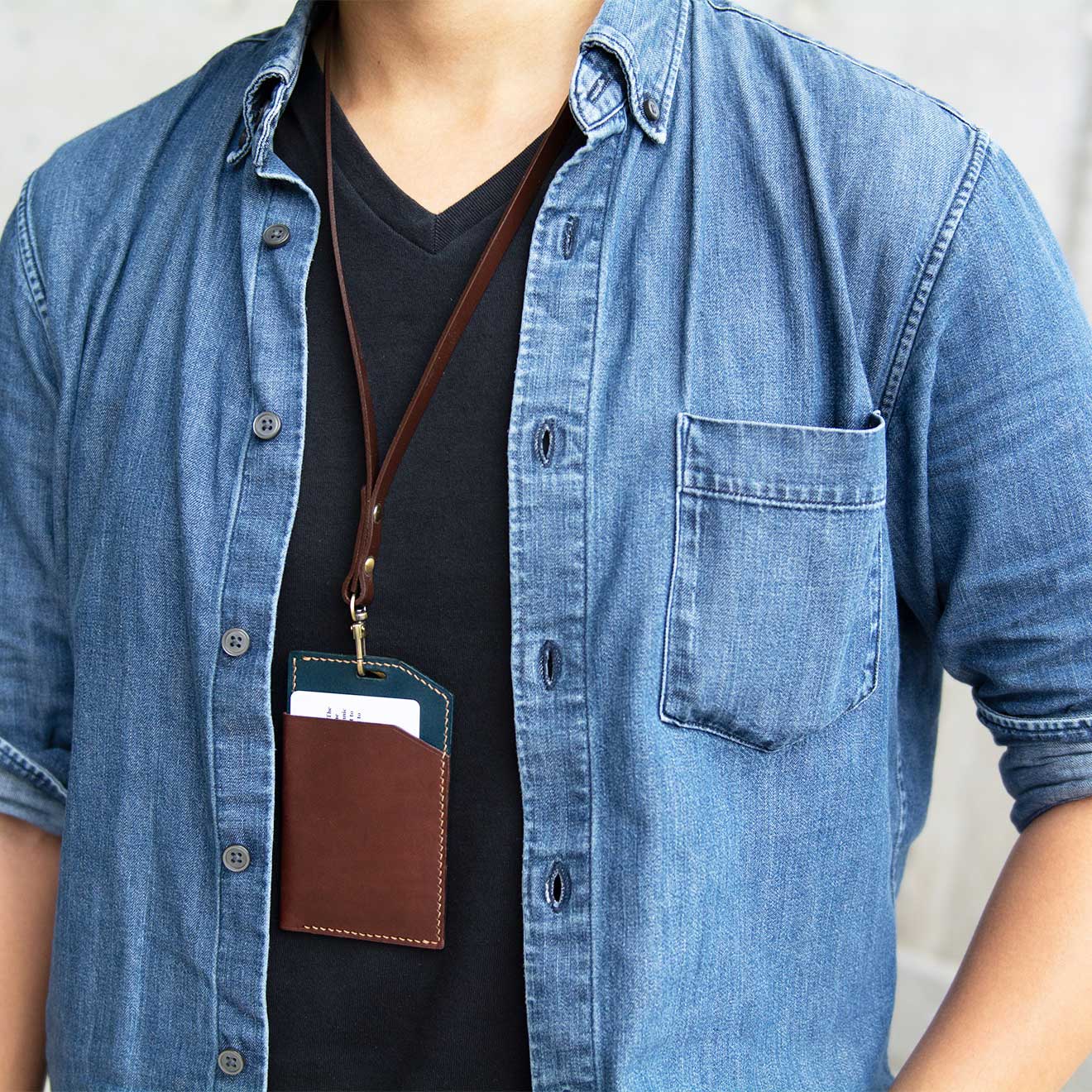OLD FASHION ID Name Badge Cardholder